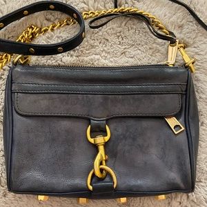Rebecca Minkoff Mini Mac Crossbody Dark Blue